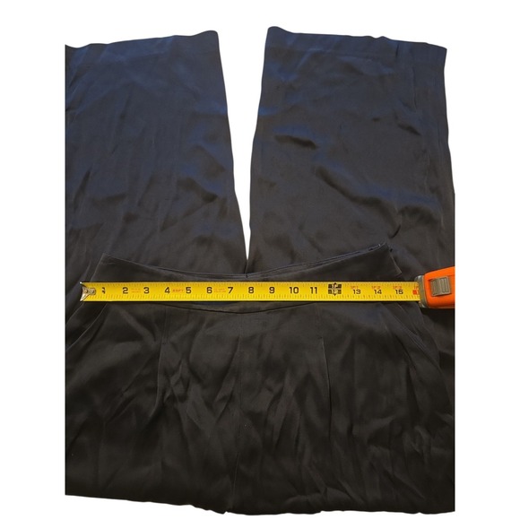 St John Pants 6 Blue Pleated Side Zip‎ Dress Pants Wide-Leg - Picture 6 of 15